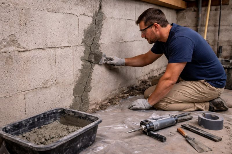 Foundation Crack Repair in Troup County, GA
