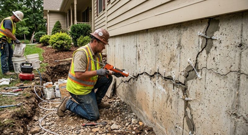 Foundation Crack Sealing in Lagrange, GA