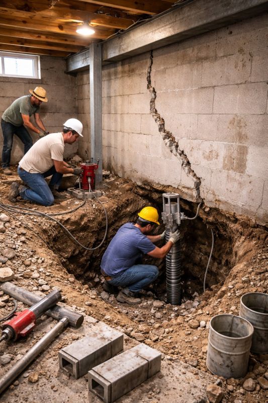 Foundation Structural Repair in Roanoke, AL