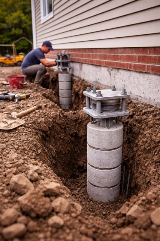 Helical Piers Installation in Lagrange, GA