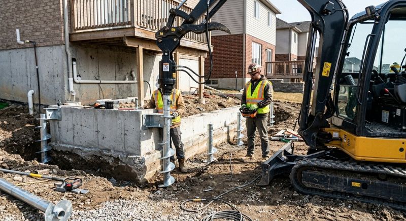 Helical Pile Installation in Lagrange, GA