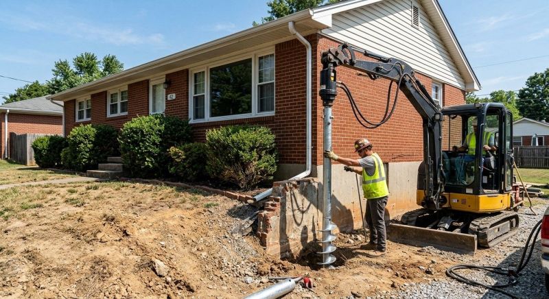 Helical Pile Installation in Lagrange, GA