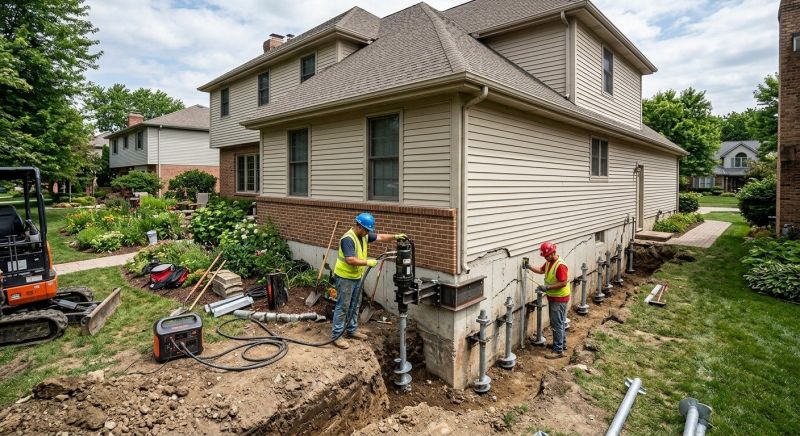 Helical Pile Installation in Lagrange, GA