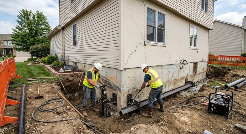 Sinking Foundation Repair in Gay, GA
