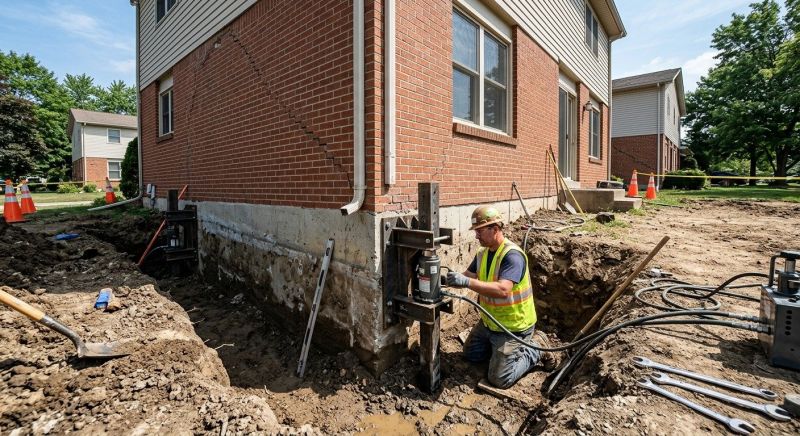 Sinking Foundation Repair in Heard County, GA