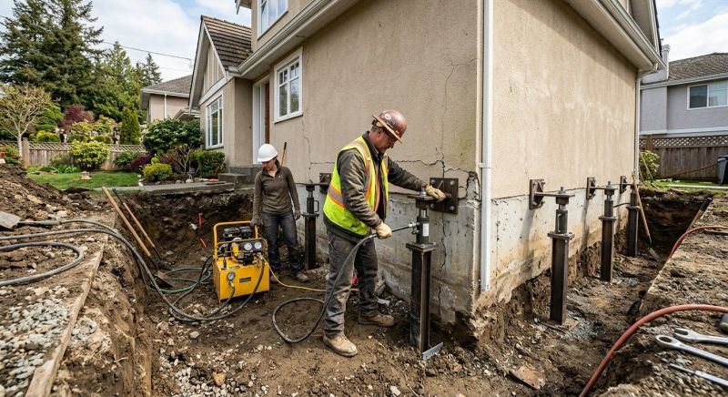 Sinking Foundation Repair in Heard County, GA
